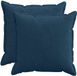 vidaXL - Kussensloop - 2 stuks - HOUTEN - Marineblauw - 55 x 55 cm - corduroy