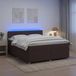 Maison Exclusive - Lit boxspring avec matelas marron foncé 180 x 200 cm Tissu