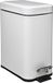 5Five Prullenbak/pedaalemmer - wit - rvs metaal - 5 liter