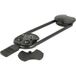 Siso GRABS Black Plastic Table Connector, 352mm