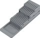 Metaltex Messenblok voor Lade - Blade-Fit Messenhouder - Verstelbaar - 41 x 14,4 x 8 cm - Grijs