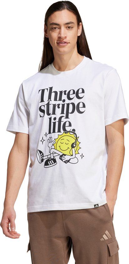 adidas Sportswear Positivity Graphic T-shirt Heren Wit M
