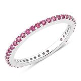 Rafaela Donata Aviano GmbH Khushi Ring Zilver Granaat Roze 925 Zilver Ringmaat 60