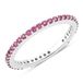 Rafaela Donata Aviano GmbH Khushi Ring Zilver Granaat Roze 925 Zilver Ringmaat 60