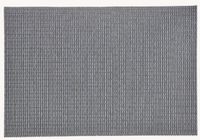 Merkloos 1x Rechthoekige placemats grijs - Kunststof - 45 x 30 cm - Onderleggers
