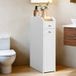 Armoire de rangement étroite, commode avec tiroir, meuble pour salle de bains, idéal petits espaces, blanc