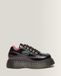 Dr. Martens Buzz Distressed Patent Leather Shoes With Five Eyelets in Black, Size: 42