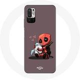 Maniacase Hoesje voor Xiaomi Redmi Note 10 5G DeadPOOL Eenhoorn