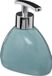 5Five Zeeppompje/dispenser - keramiek - blauw - 300 ml - navulbaar - toilet/badkamer/keuken