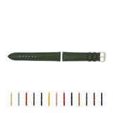 SELVA horlogeband, 14-24 mm, leer, verwisselbaar, vervangende band voor smartwatch, gemaakt in Duitsland