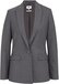 WE Fashion Dames Slim fit blazer met krijtstreep - Grijs - Maat 38