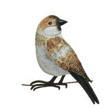 Decoris Decoration Bird - Sparrow - Metal - 38 cm -