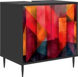 vidaXL Armoire de salle de bain HEESCH Chêne noir 60 x 40 x 61 cm Bois transformé