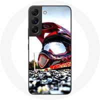 Maniacase Hoesje voor Samsung Galaxy S21 FE MotoCross Helm