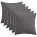 vidaXL Coussin décoratif 6 pc HEERLEN Gris clair 35 x 35 cm Tissu