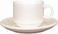 Olympia Ivory koffiekop 23cl stapelbaar