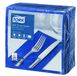 Tork Soft Dinnerservet Donkerblauw, 1/8-vouw 3-laags, 39 x 39 cm, 12 x 100 servetten, 477619