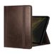 TORRO Beschermhoes compatibel met iPad Pro 13 inch M5/M4 – beschermhoes van echt leer voor iPad Pro 13 inch 2025/2024 met standaard, Apple Pencil-connectiviteit en Wake Sleep-functie (donkerbruin)