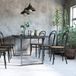 Lot de 2 pieds rectangulaires en acier noir pour table, hauteur 72 cm, style moderne.