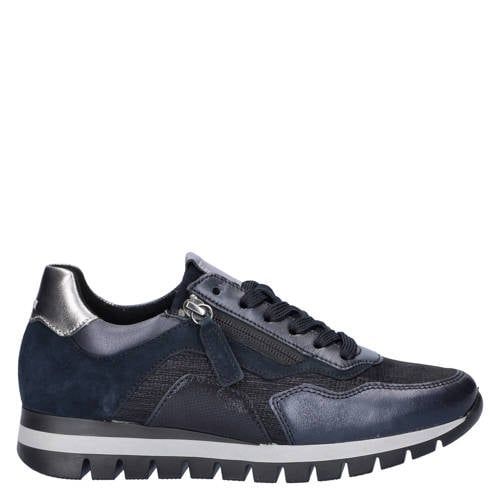 Gabor Comfort leren sneakers donkerblauw