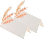 Chaks Naam/plaats kaartjes - 24x - bruiloft feest - blanc - 8 x 8 cm - tafelschikking