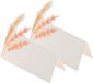 Chaks Naam/plaats kaartjes - 24x - bruiloft feest - blanc - 8 x 8 cm - tafelschikking