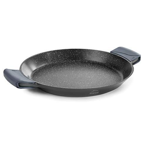 Lacor 25432 Paella pan met siliconen handgrepen, gegoten aluminium