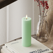 Icecat Bougie LED pilier Ø 5 x 15 cm Menthe