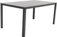 Kettler Cubic aluminium tuintafel 160x95 cm. - Antraciet