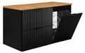 3xE living Ensemble sous-vasque 100 cm, noir/chêne craft, poignée noire