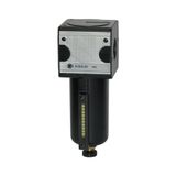 RIEGLER F 12 M-SR filter »multifix«, metaalbeh. en kijkbuis, 5 µm, BG 1, G 3/8, HA, 1 stuk
