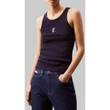 Calvin Klein Jeans Slip Femme Coton Élasthanne S Bleu