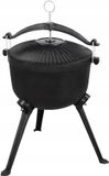 Master Grill MG429 - Gietijzeren Jachthut Ketel - 8L - Zwart
