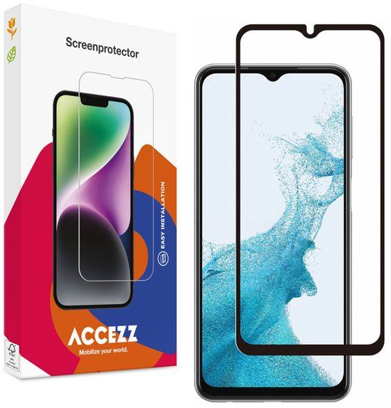 Accezz Screen Protector - Geschikt voor Samsung Galaxy A23 (5G) - Gehard Glass Full Cover