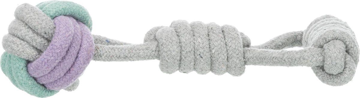 TRIXIE Hondentrektouw - 23 x 6 x 6 cm - Katoen/polyester - Grijs