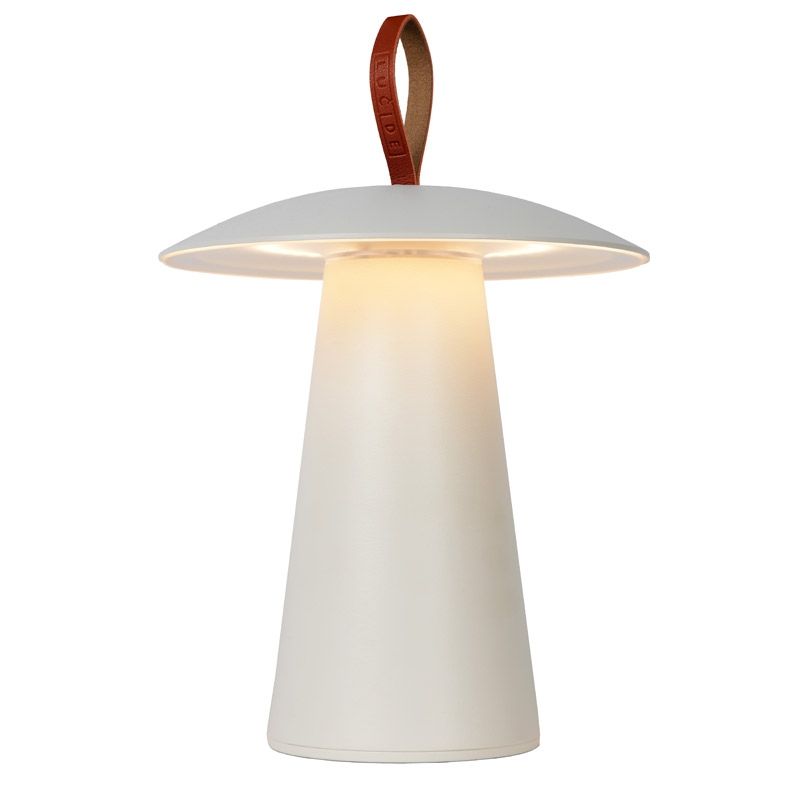 Lucide LA DONNA - Tafellamp Buiten - Ø 19,7 cm - LED Dimb. - 1x2W 2700K - IP54 - Wit