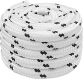 vidaXL - Corde multifonctionnelle - 25 mm - 25 m - Blanc - Polyester