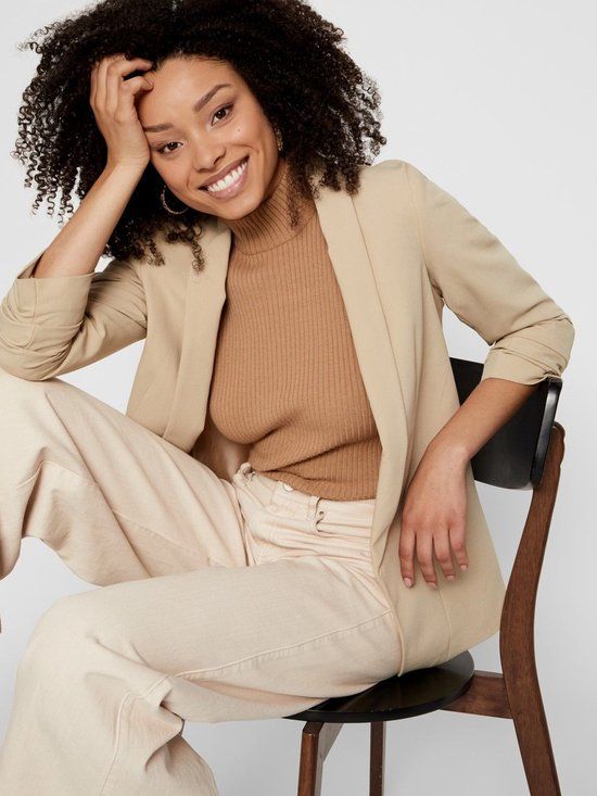 PIECES PCBOSELLA 3/4 BLAZER NOOS BC Blazer - White Pepper - Maat M