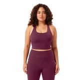 Girlfriend Collective Paloma Sportbeha voor dames, Pruim