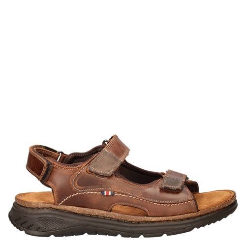 Nelson leren sandalen cognac
