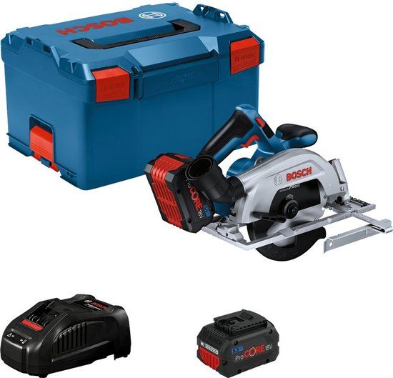 Bosch Professional Bosch GKS 18V-57-2 Accu cirkelzaag + 2x PC 5,5 Ah L-Boxx - 06016C1202