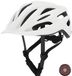 MEETWEE Bol Fietshelm - Ebike Helm voor Volwassenen Mountainbike Helm - LED Verlichting - Dames en Heren-Wit-S