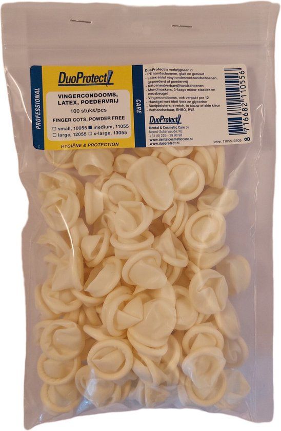 Duoprotect Vingercondoom maat S 100 Stuks