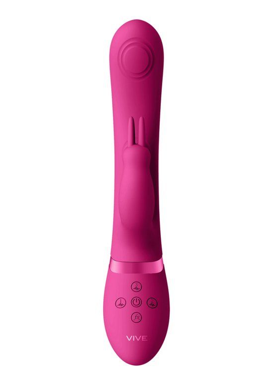 VIVE by Shots May - Dual Pulse-Wave Vibrating C-spot G-Spot Rabbit - Pink