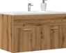 Maison Exclusive - Meuble de salle de bain en chêne artisanal, 90x38.5x46 cm, composite de bois