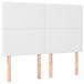 VidaXL Hoofdbord Wit 80x5x118/128 cm Kunstleer