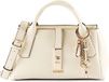 GUESS Brooke High Society Satchel sac bandoulière Crème Blanc