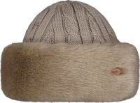 Barts Fur Cable Muts - Unisex Mutsen - Bruin