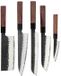 Shinrai Knives Japan Shinrai Knives Kurayami 5-delige Damascus Messenset