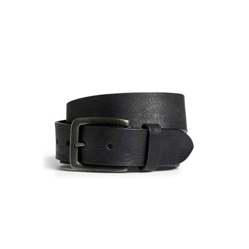 JACK & JONES leren riem zwart